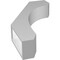 Ekena Millwork 4-in. W x 16-in. D x 28-in. H Legacy Architectural Grade PVC Knee Brace BRCP04X16X28LEC - alternate 3